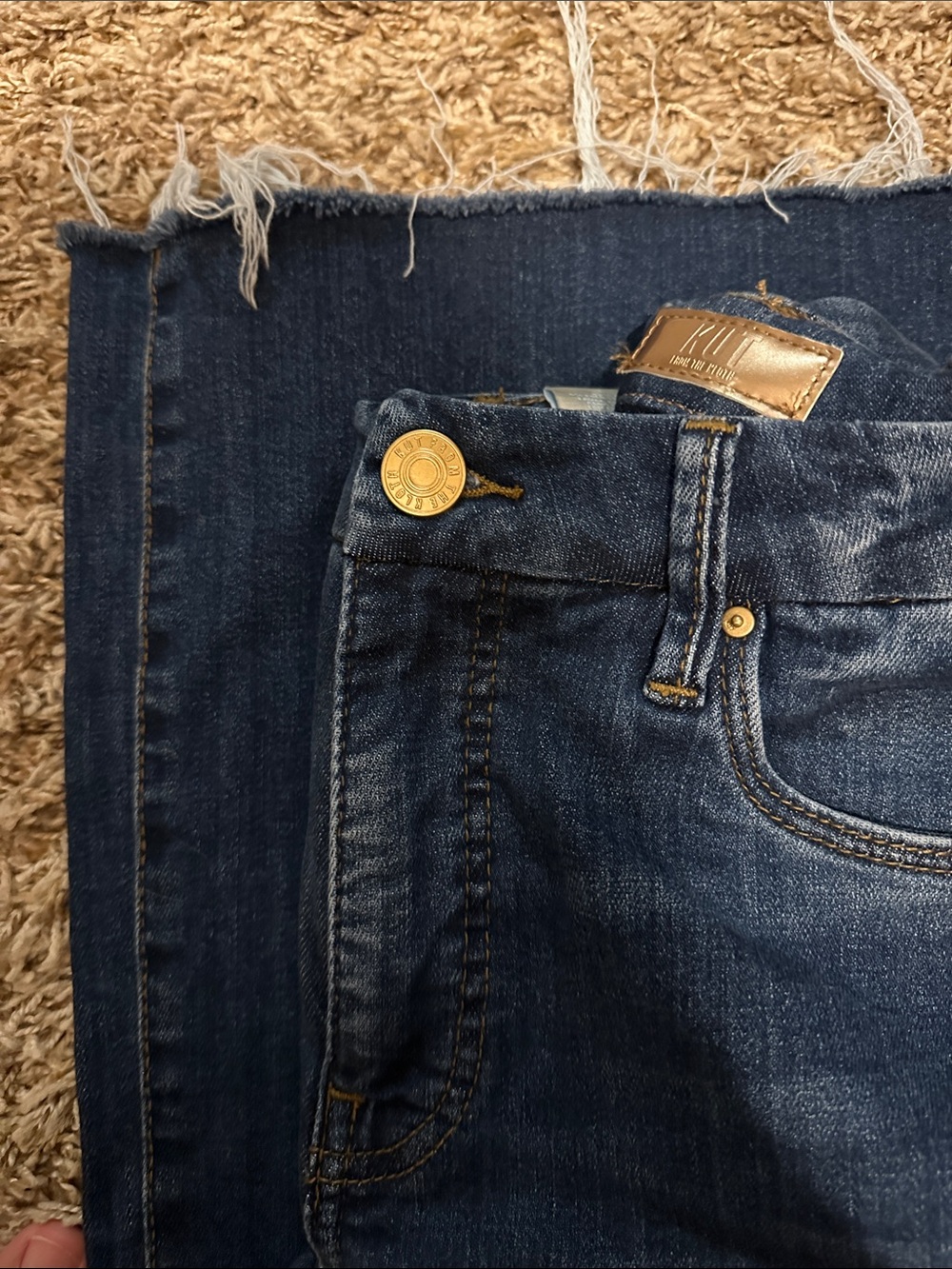 Kut from the Kloth Dark Blue Straight Leg Jeans - Picture 5 of 5